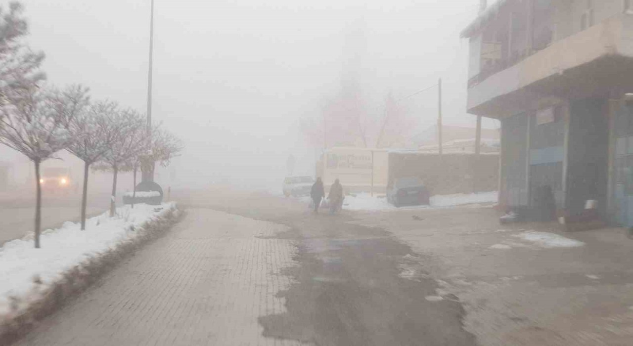 Başkalede sis etkili oldu