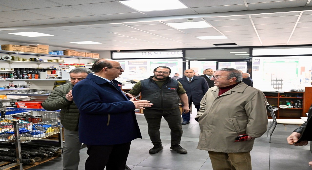 Başkan Geçit, ÖZSAN Sanayi Sitesi esnafının taleplerini dinledi