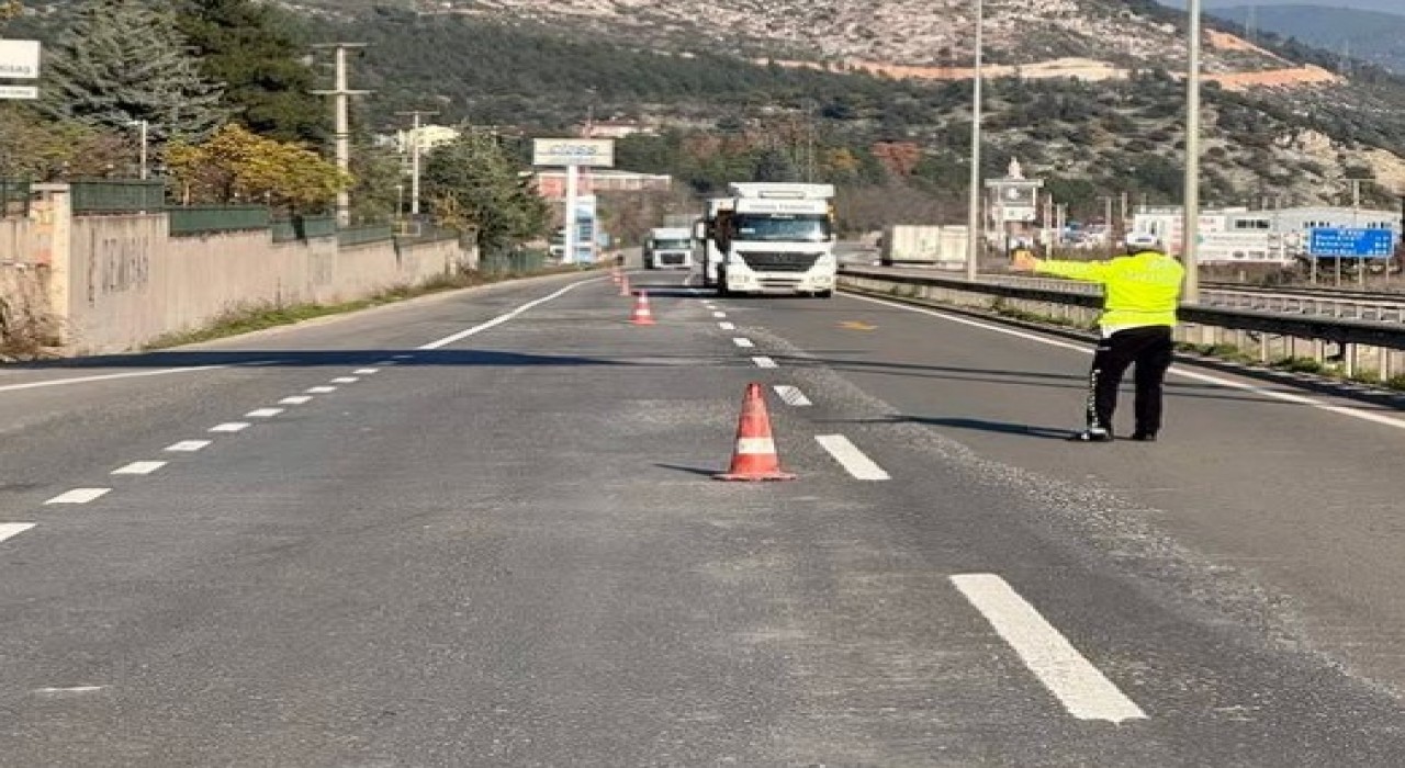 Bilecik trafiğinde kış lastiği denetimi
