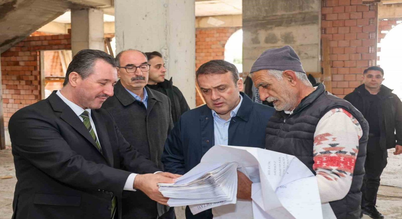 Bilecik Valisi Sözerden Kuba Camii incelemesi