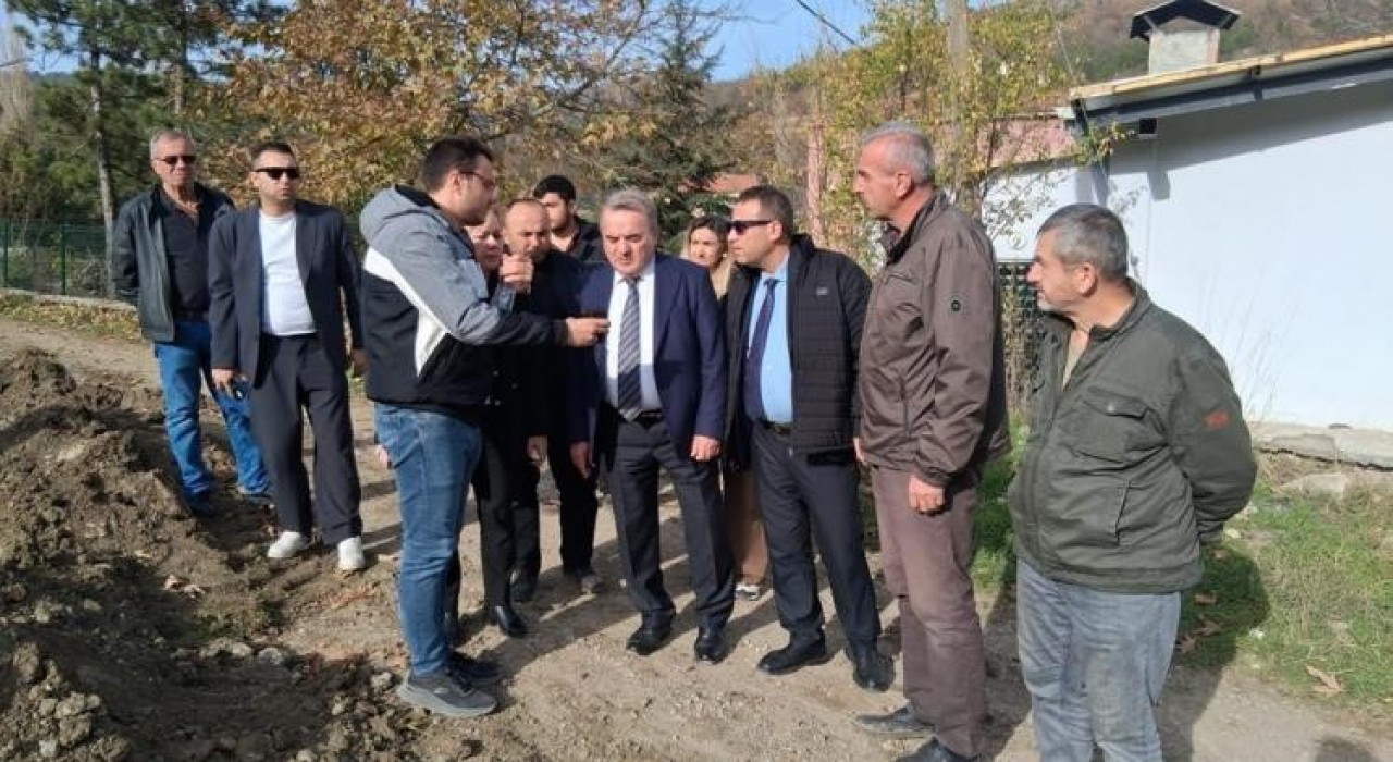 Bilecikte Muratdere Köyü içmesuyu hattı incelendi