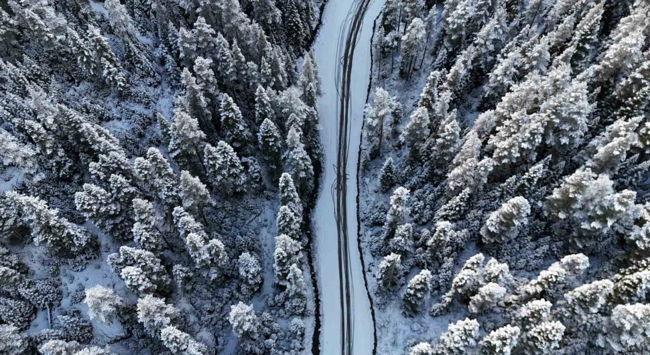 Bolunun yüksekleri beyaza büründü