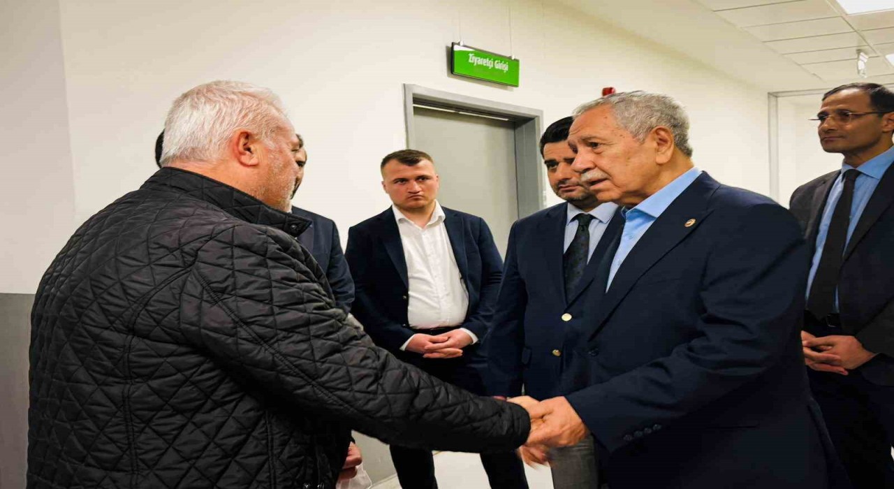 Bülent Arınçtan Başkan Durbaya yoğun bakımda ziyaret