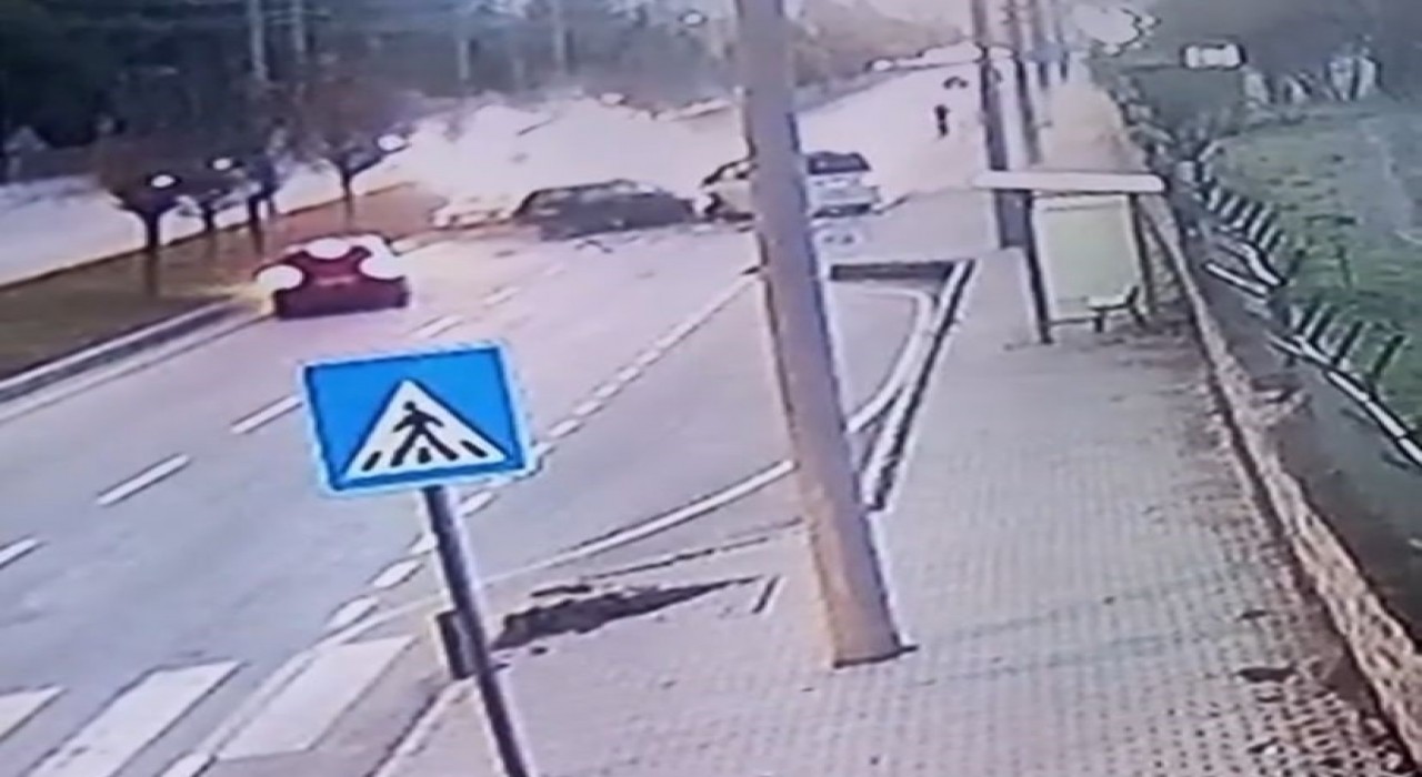 Burdurdaki feci kazanın güvenlik kamerası ortaya çıktı