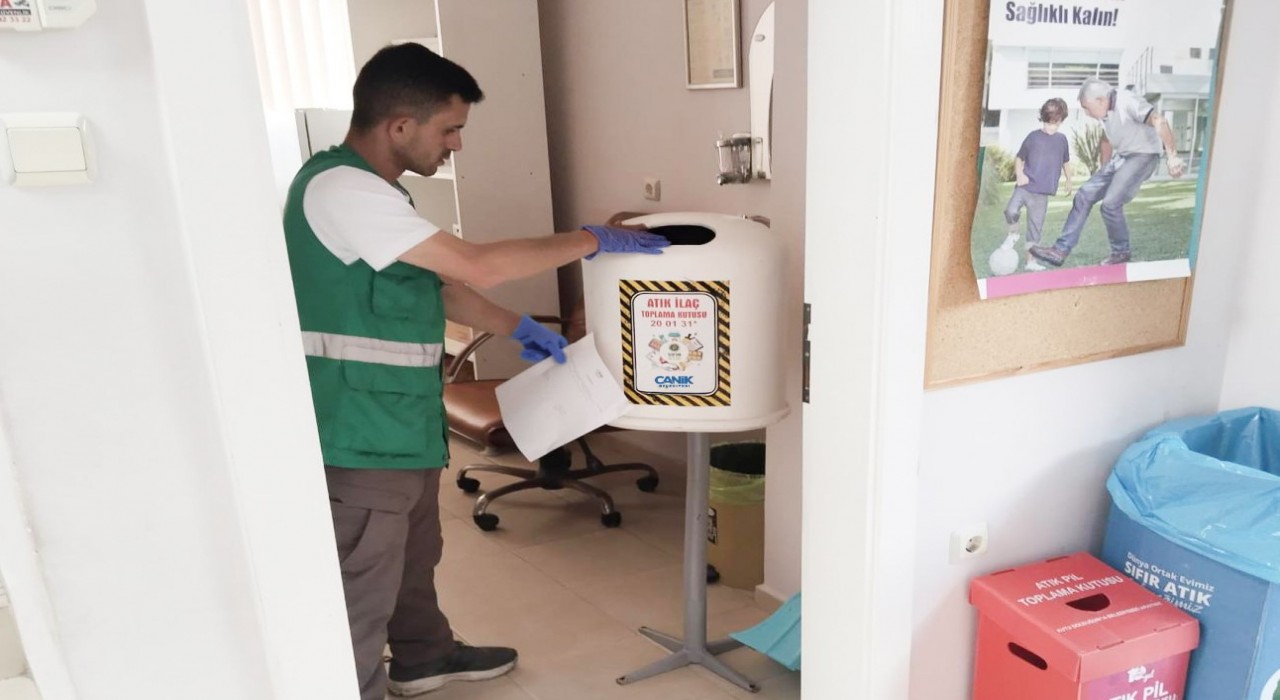 Canikte 520 kilo atık ilaç bertaraf edildi