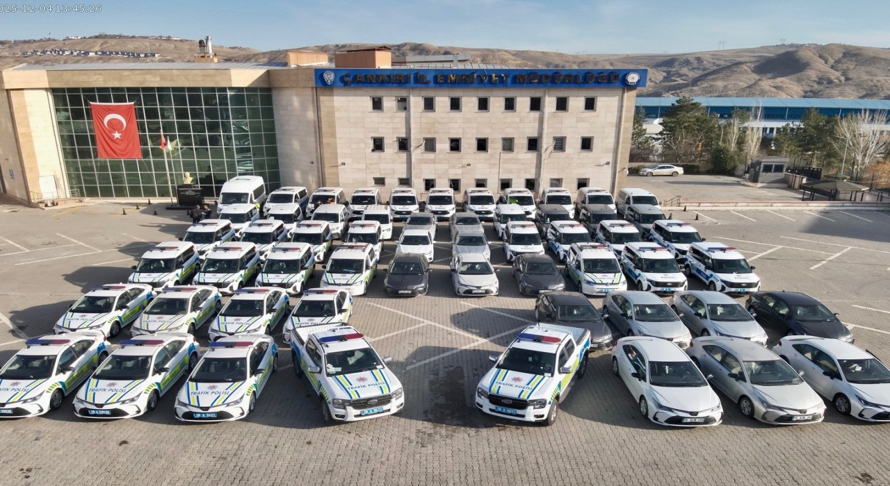 Çankırı İl Emniyet Müdürlüğüne 57 araç tahsis edildi