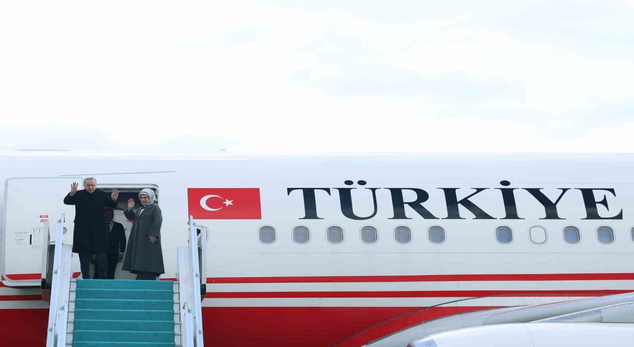 Cumhurbaşkanı Erdoğan Türkmenistana gitti