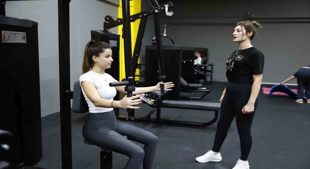 Denizli Kız Öğrenci Yurtlarında fitness salonu hizmete girdi