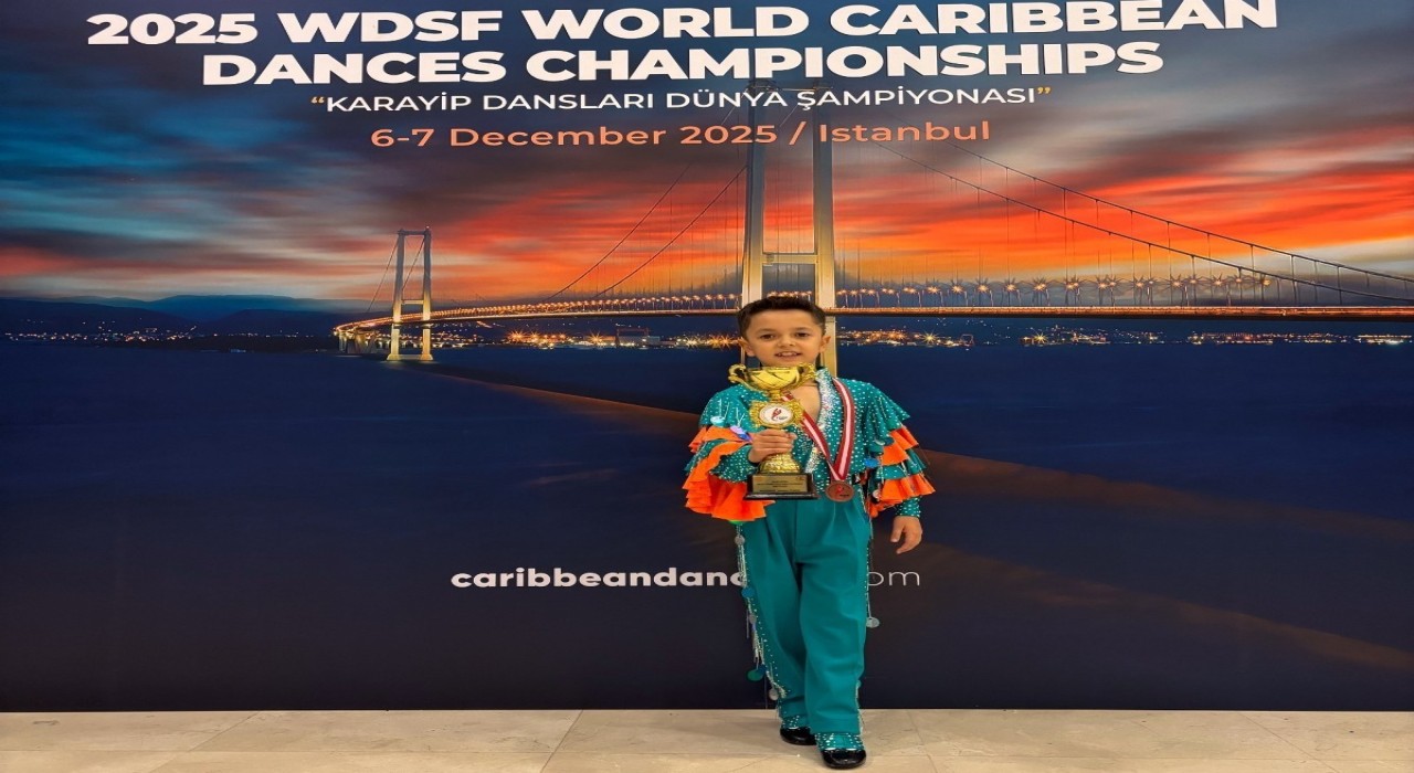 Denizlinin gururu Toprak, 7 yaşında dünya üçüncüsü oldu