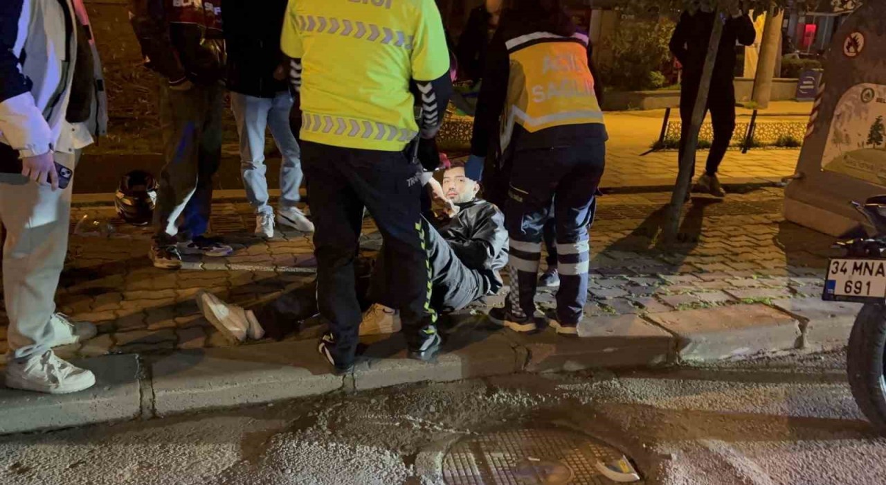 Edirnede alkollü motosiklet sürücüsü otomobille çarpıştı: 1 yaralı