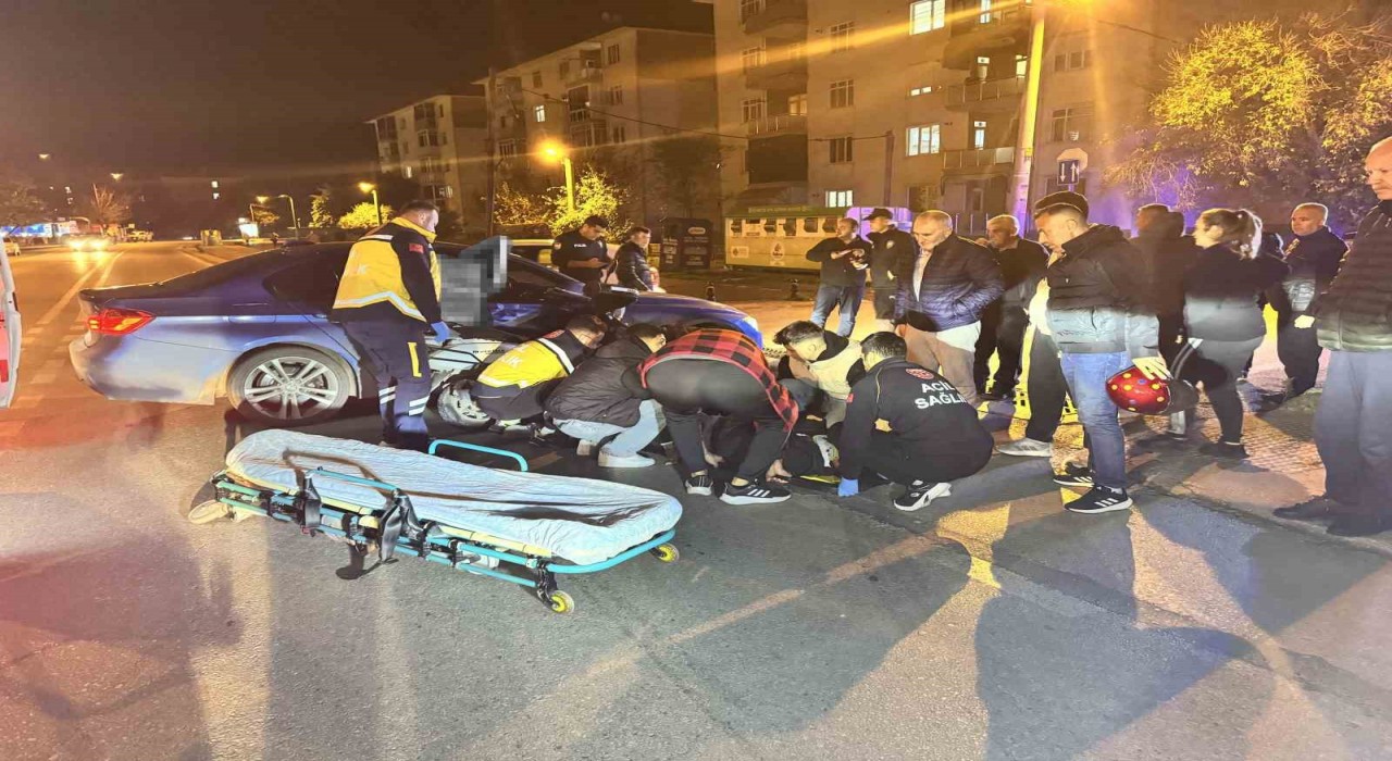 Edirnede trafik kazası: 1 yaralı