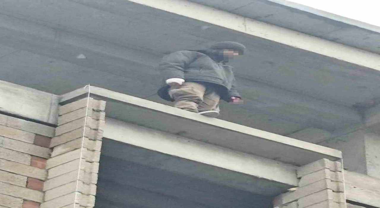 Erzurum Horasanda intihar girişimi: Ekipler son anda ikna etti