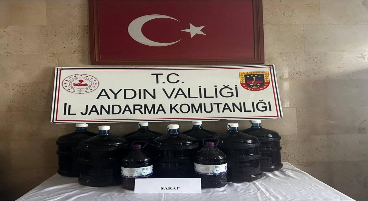 Germencikte 150 litre el yapımı içki ele geçirildi