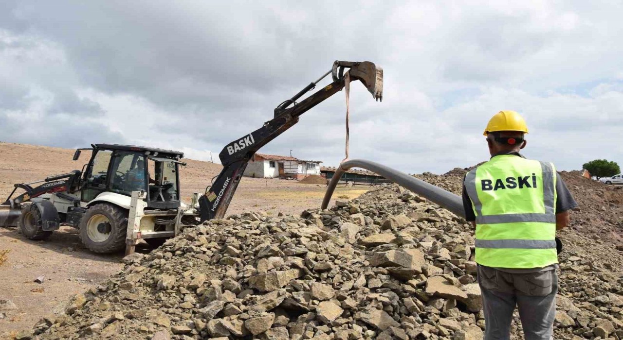 Hacıhüseyine yeni içme suyu hattı