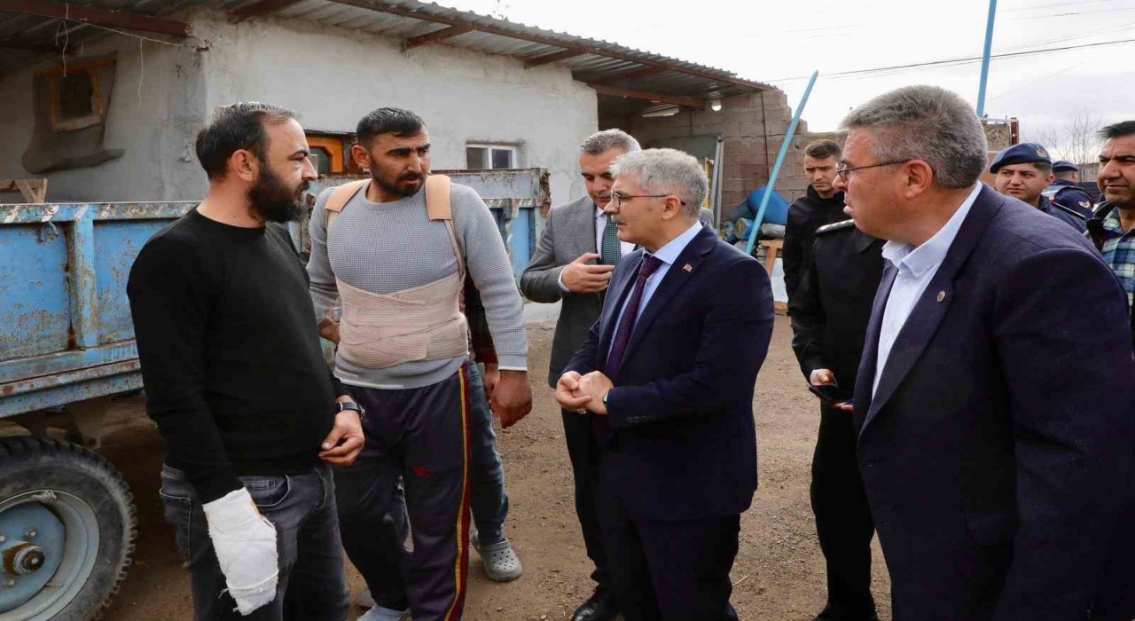 Halı saha kavgasının ardından Vali Çelik Kiledereye gitti