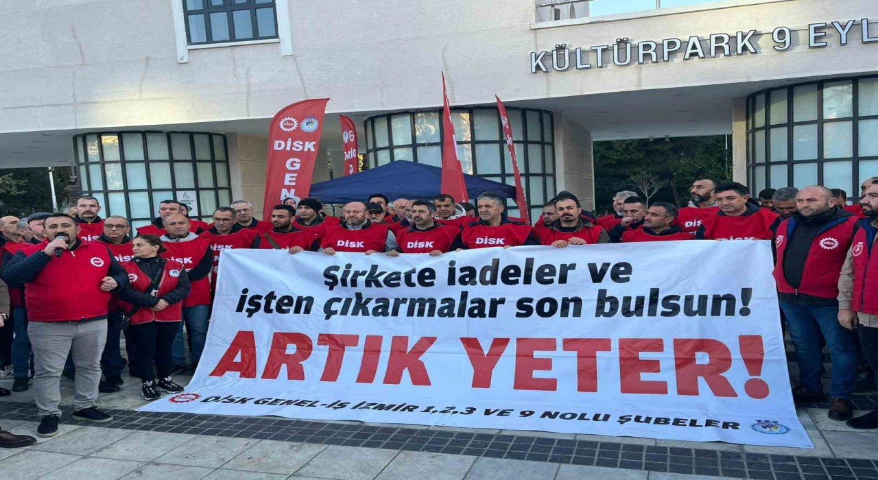 İzmir Büyükşehir işçileri: Arkadaşlarımız işe dönünceye dek mücadele sürecek