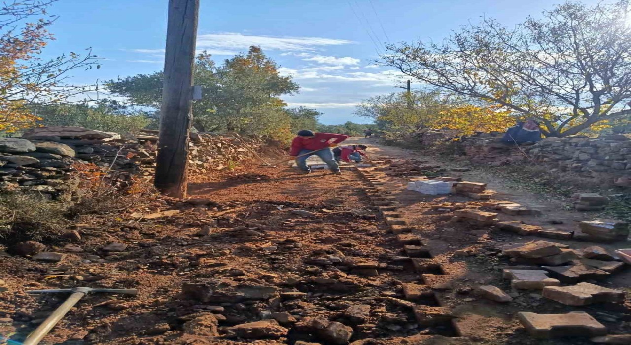 Karacasu Yazırda yollar bakıma alındı
