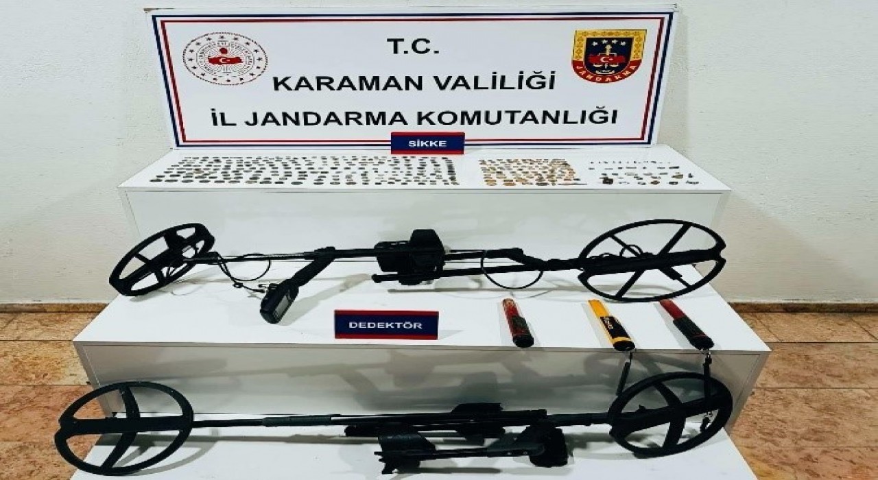 Karamanda 334 adet tarihi sikke ele geçirildi: 4 tutuklama