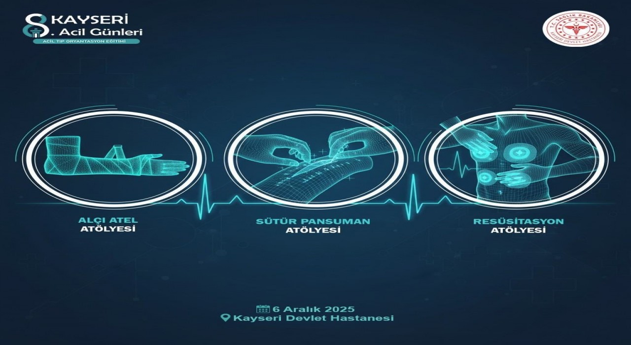 Kayseri Devlet Hastanesi 8. Kayseri Acil Tıp Eğitim Günlerine ev sahipliği yapıyor