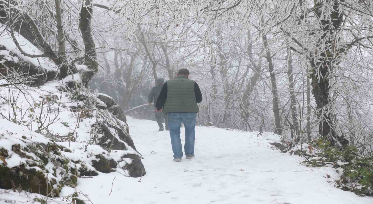 Keremali Yaylasında kış güzelliği