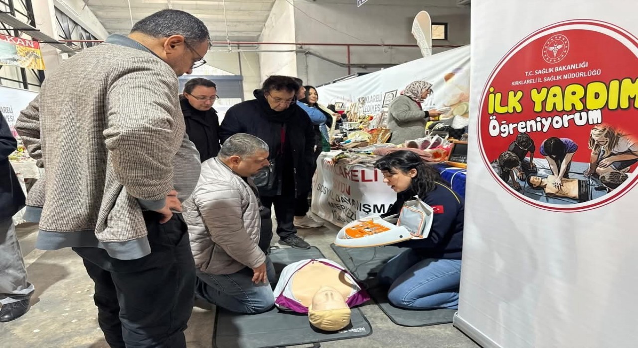 Kırklarelinde tarım fuarında sağlık bilgilendirmesi ve eğitim