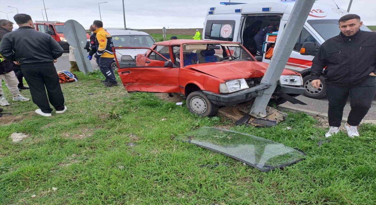 Kırklarelinde trafik kazası: 1 yaralı