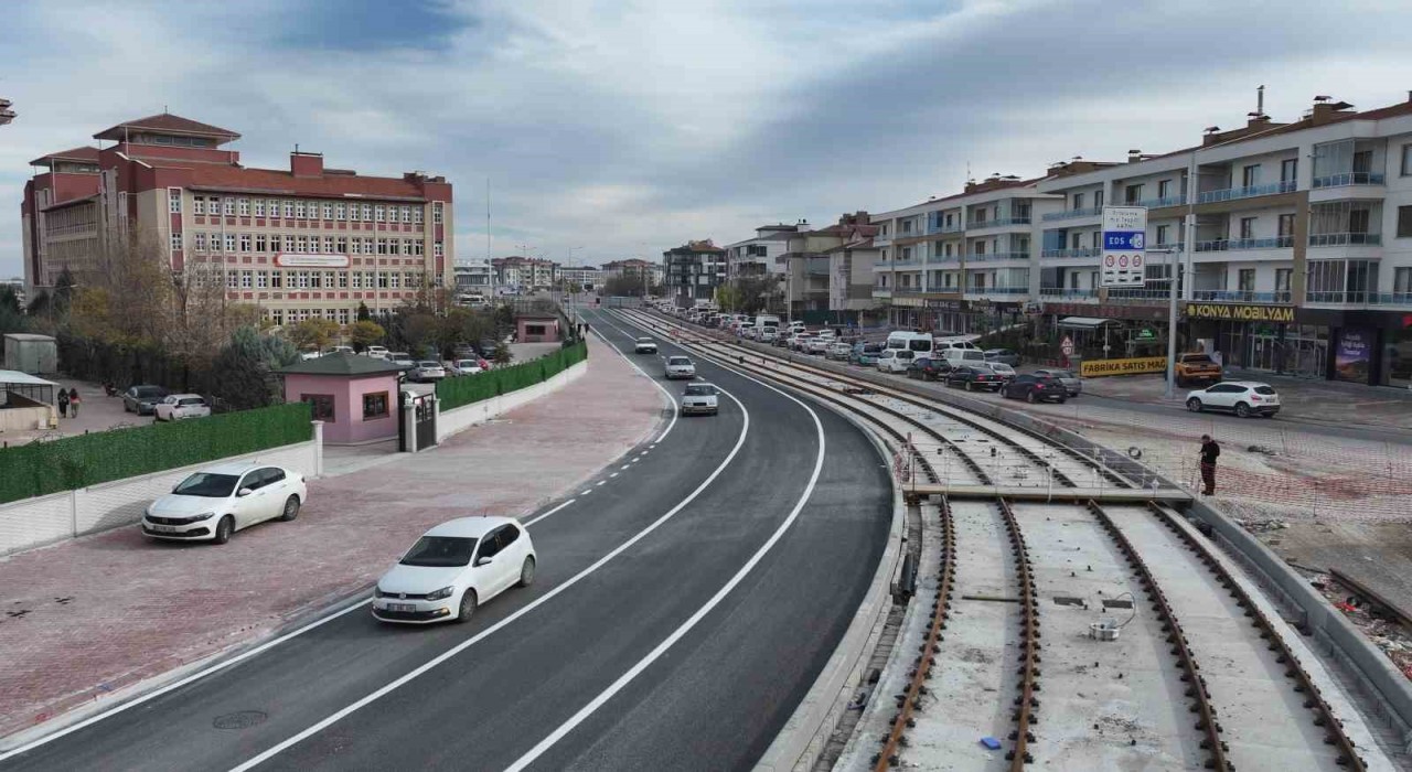 Konyada Adliye - Şehir Hastanesi Raylı Sistem bağlantısında sona yaklaşıldı