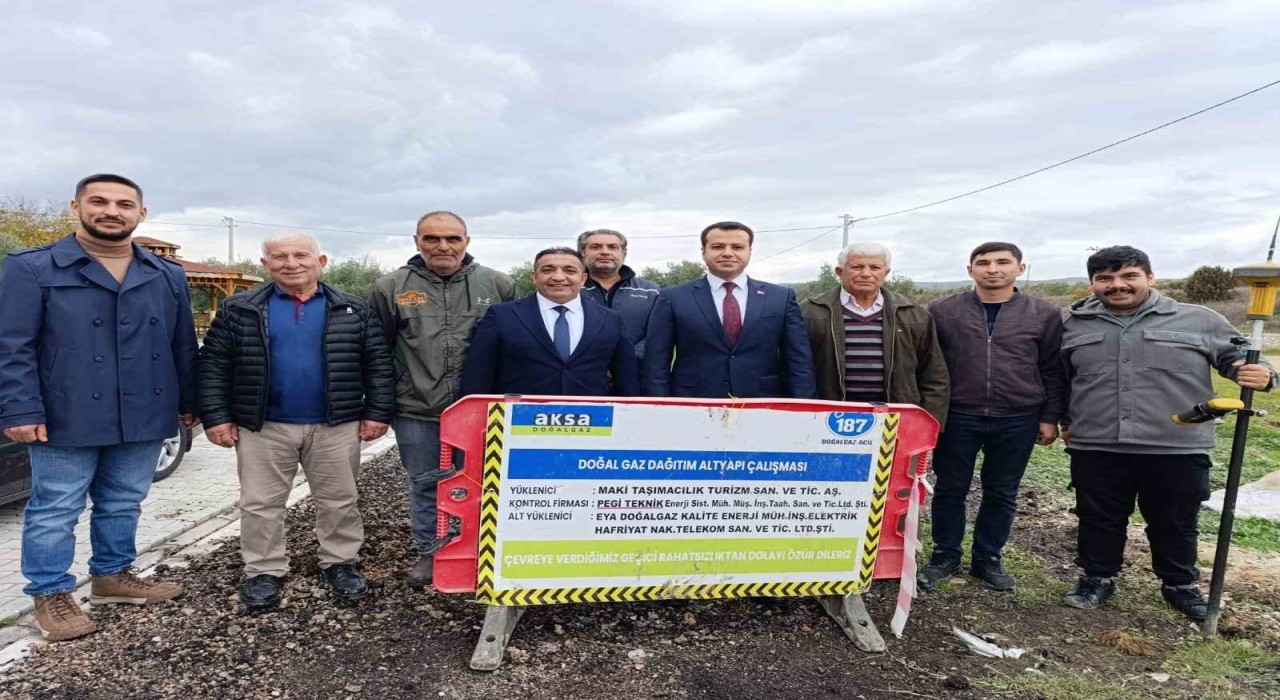 Köprübaşında doğalgaz için ilk kazma vuruldu