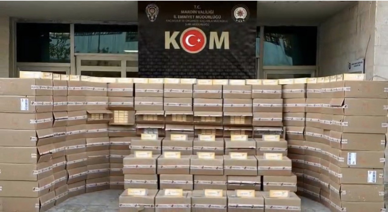 Mardinde 78 bin paket kaçak sigara ele geçirildi