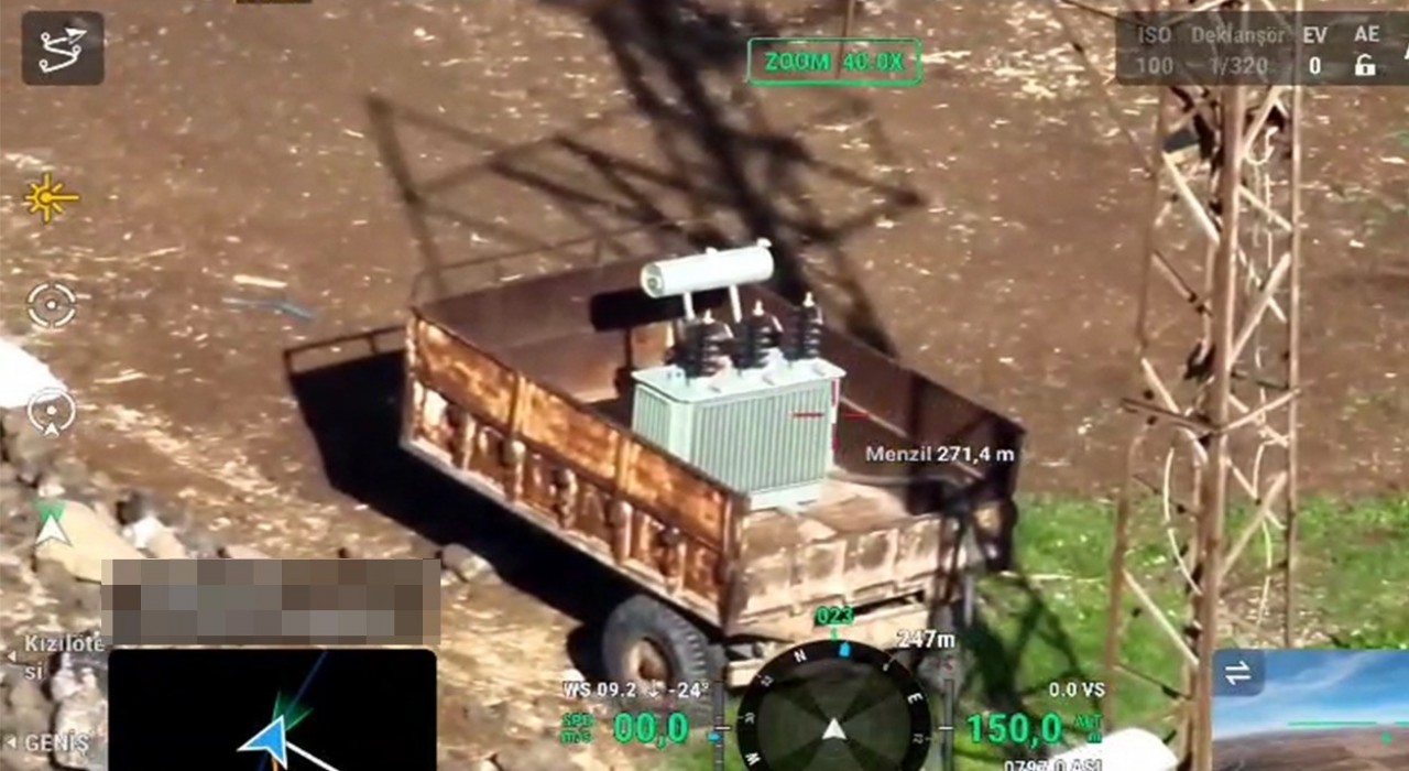 Mardinde mobil kaçak trafolar, yapay zeka destekli dronlardan kaçamadı