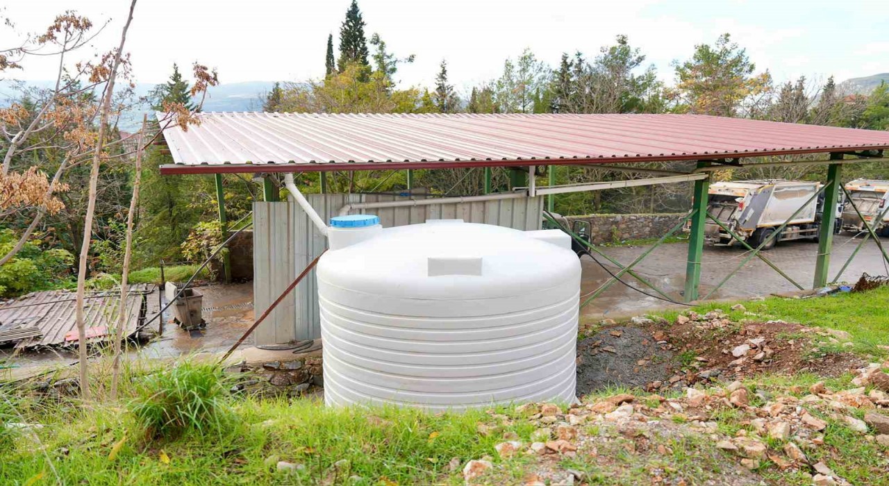 Menteşe Belediyesi yağmur suyu hasadı ile aylık 300 ton su tasarrufu sağlanıyor