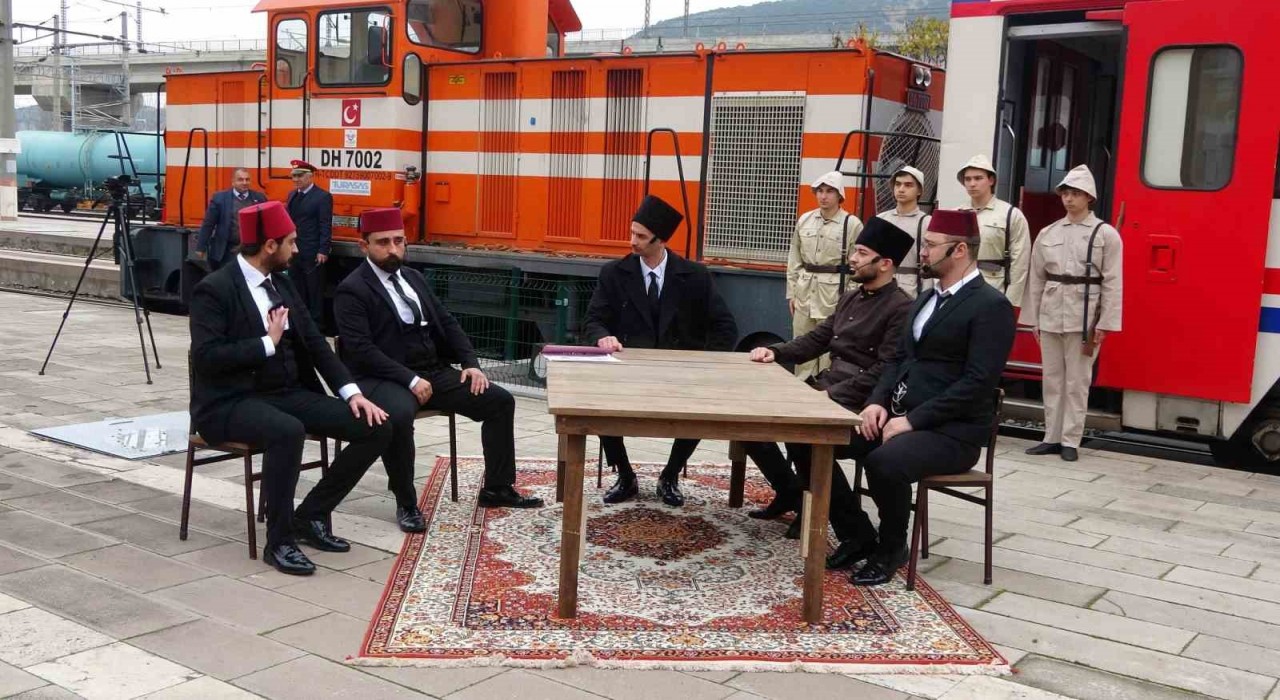 Mustafa Kemal Atatürkün Bilecike gelişi canlandırıldı