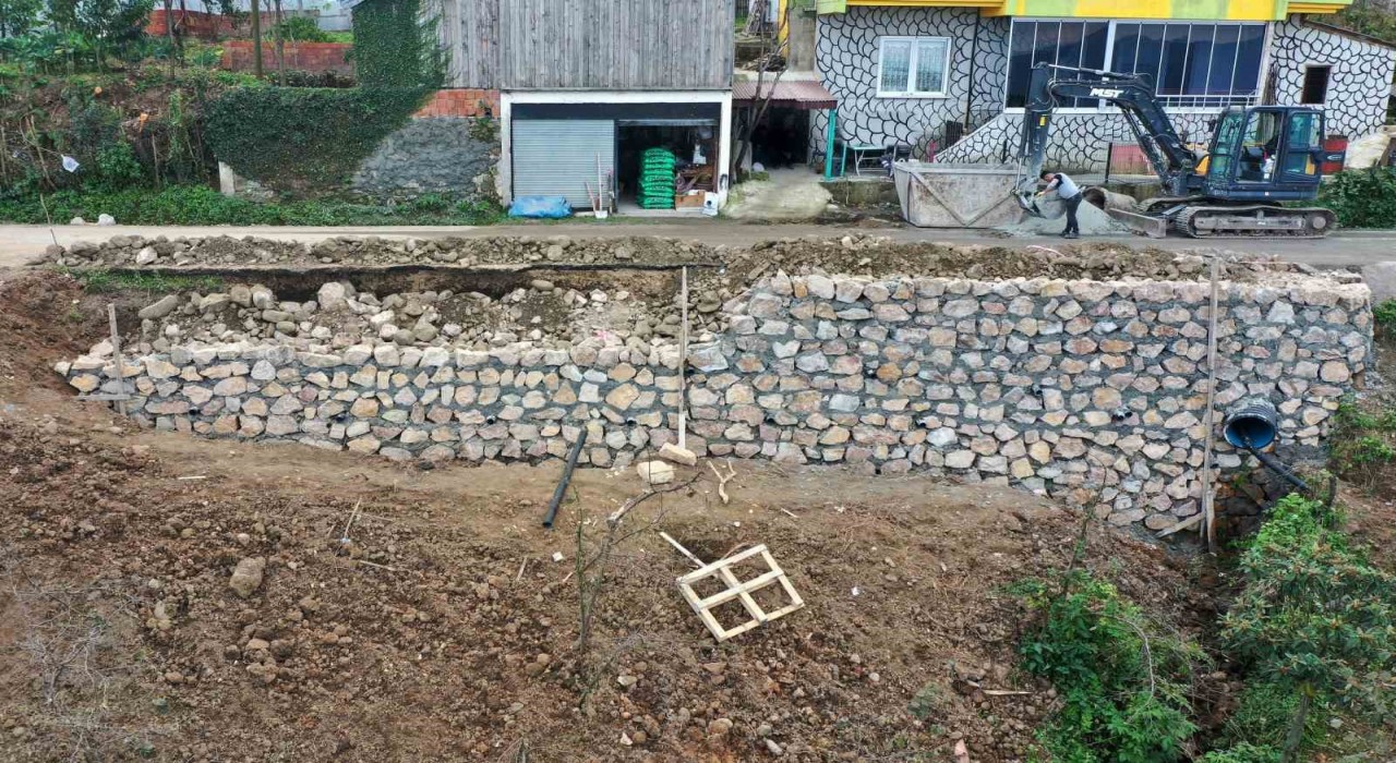 OBBden Altınorduda 6,5 yılda 42 bin metreküp taş duvar çalışması