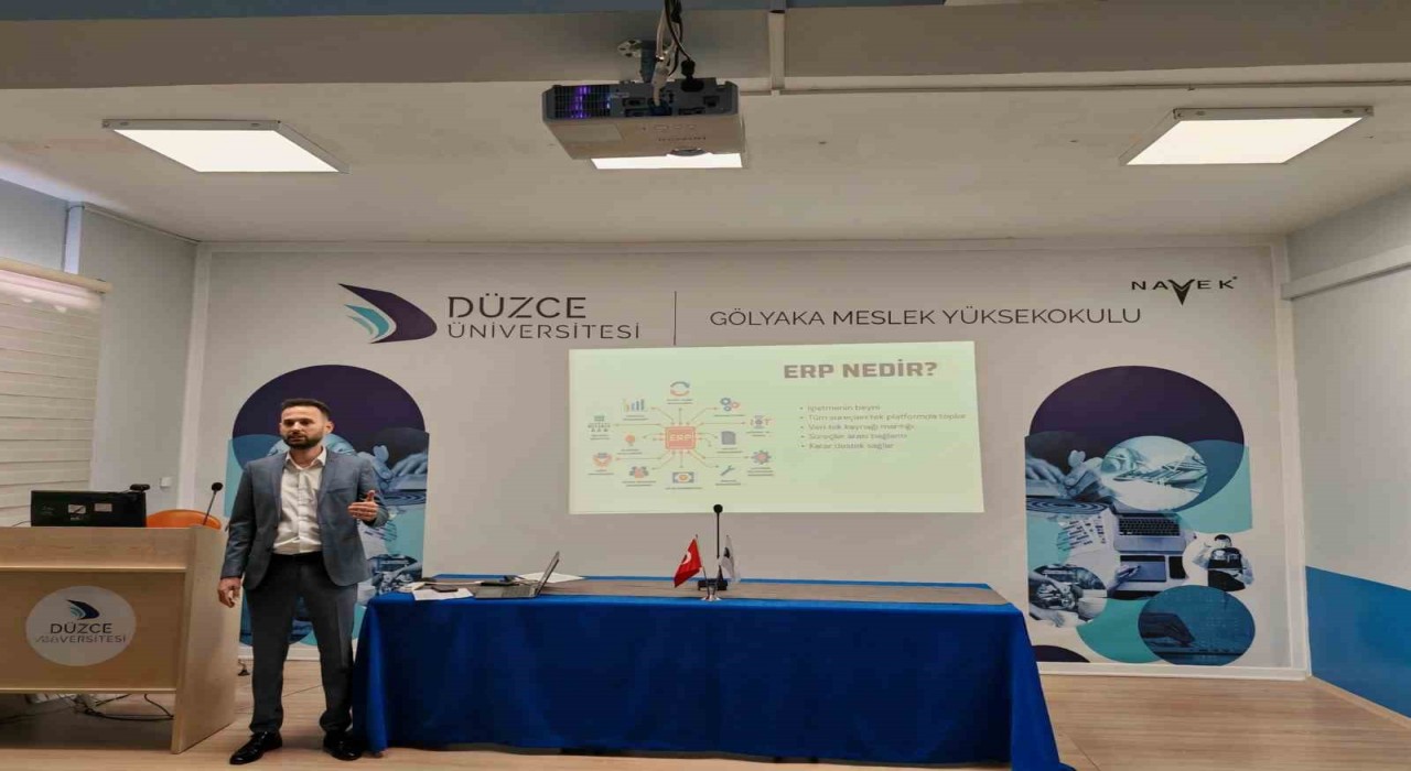 Öğrencilere ERPyi anlattı