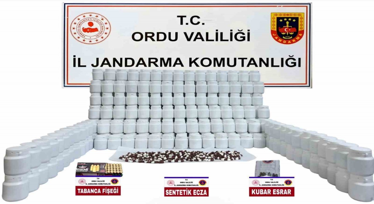 Orduda 17 bin 640 adet uyuşturucu hap ele geçirildi