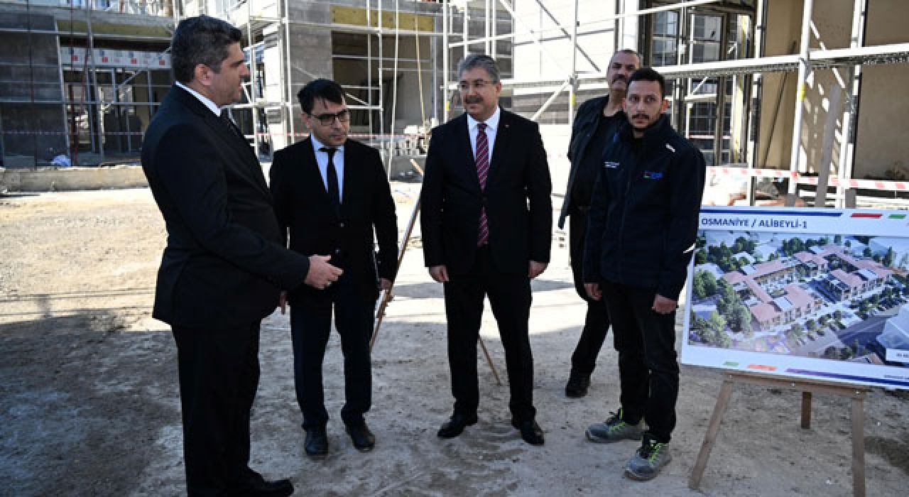 Osmaniye Valisi Yılmaz, Alibeyli-1 Rezerv Yapı Alanında İncelemelerde Bulundu