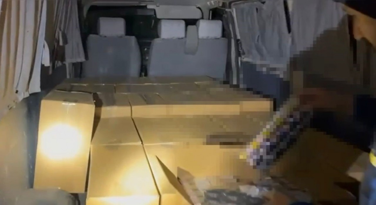 Osmaniyede 89 bin paket kaçak sigara ele geçirildi