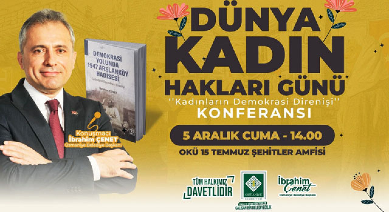 Osmaniye’de “Kadınların Demokrasi Direnişi” Konferansı Düzenlenecek