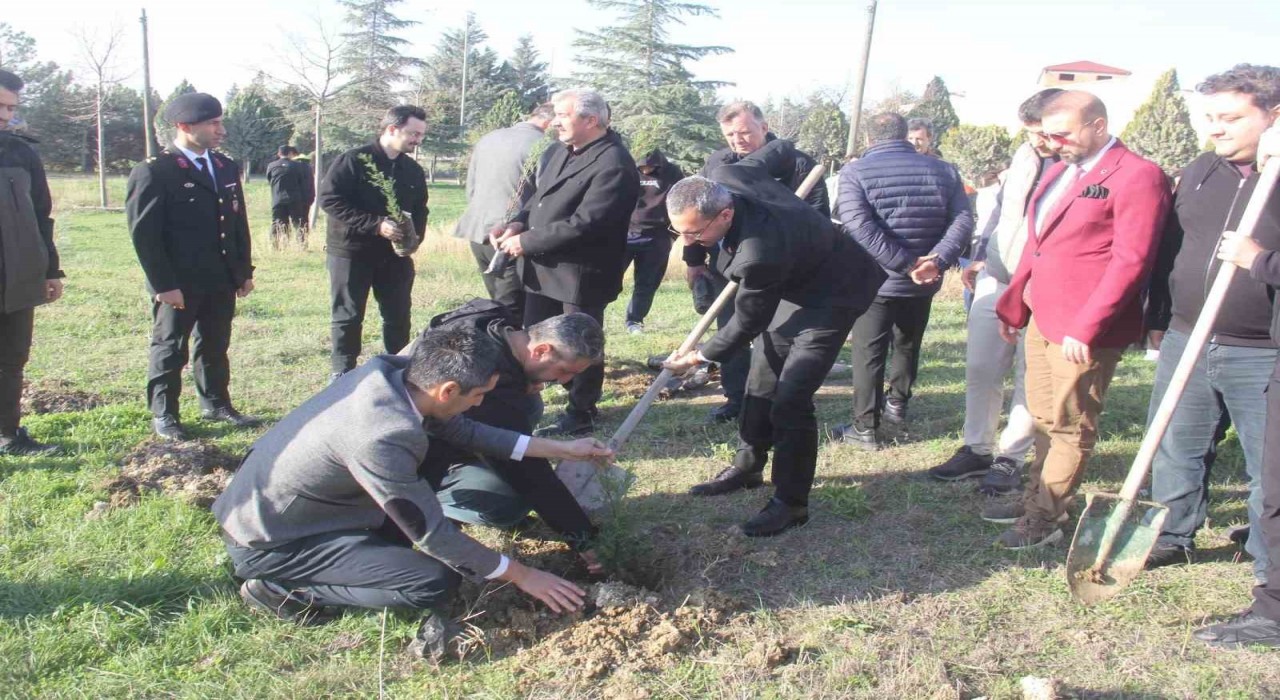 Pınarhisarda 20 şehit için 20 fidan toprakla buluştu