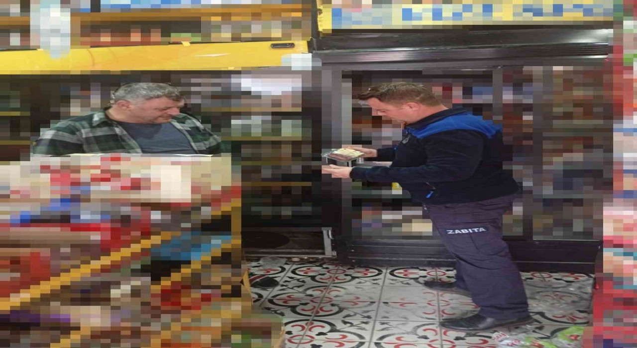Pınarhisarda zabıta ekiplerinden marketlere sıkı denetim