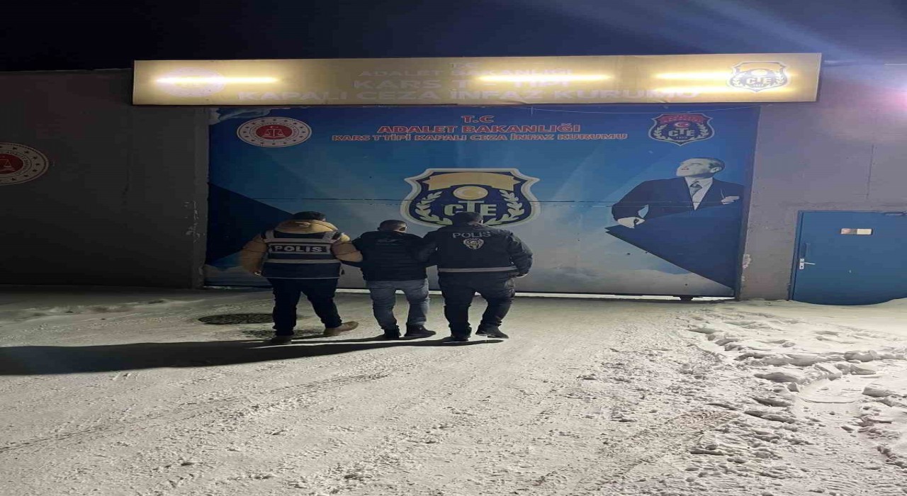 Sarıkamışta 15 yıl hapis cezası olan 1 kişi yakalandı