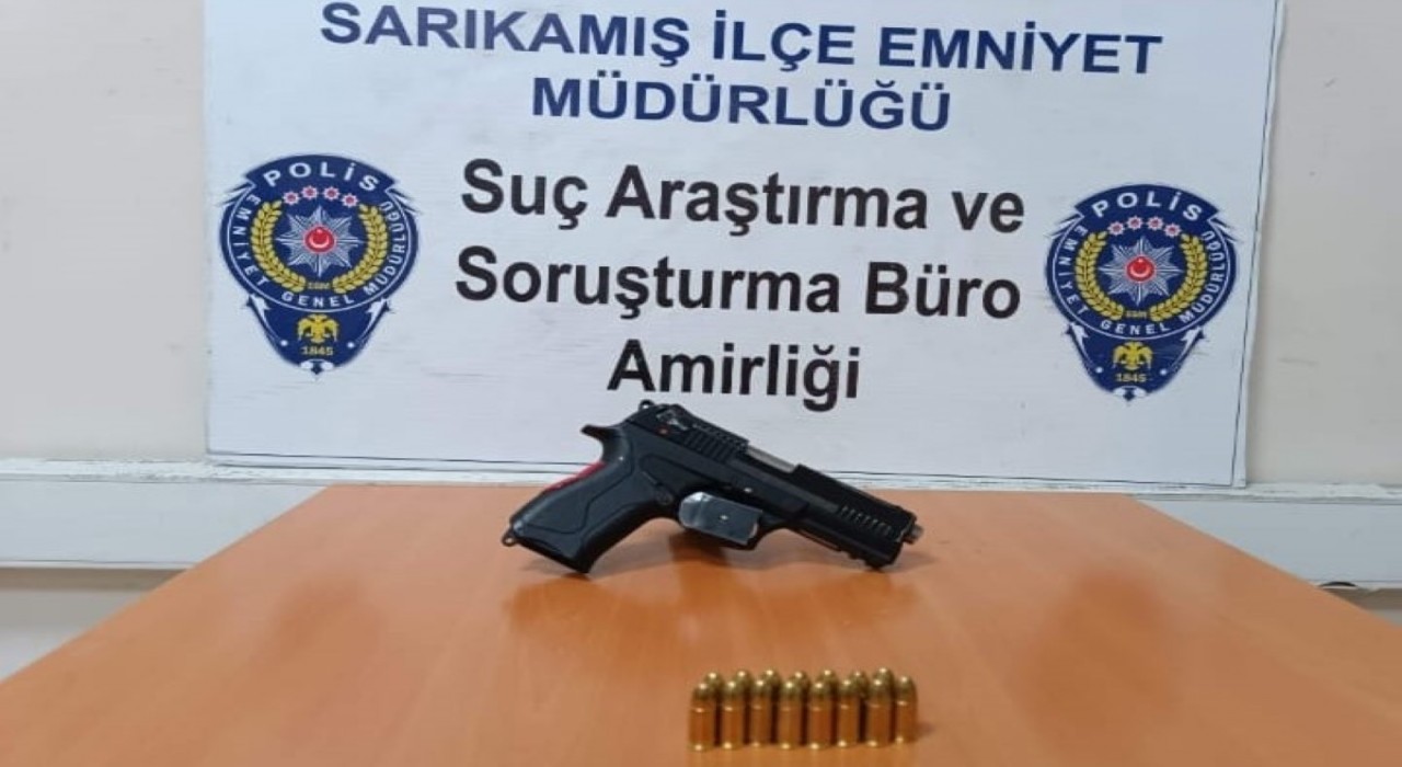 Sarıkamışta silah ele geçirildi