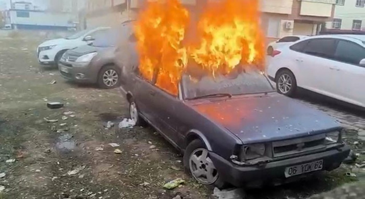Siirtte otomobil yakan iki çocuk ifadelerinin ardından serbest bırakıldı