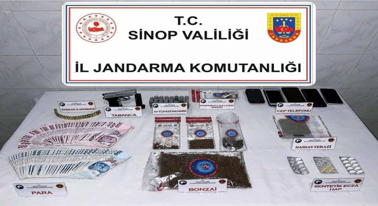 Sinopta jandarmadan uyuşturucu tacirlerine darbe