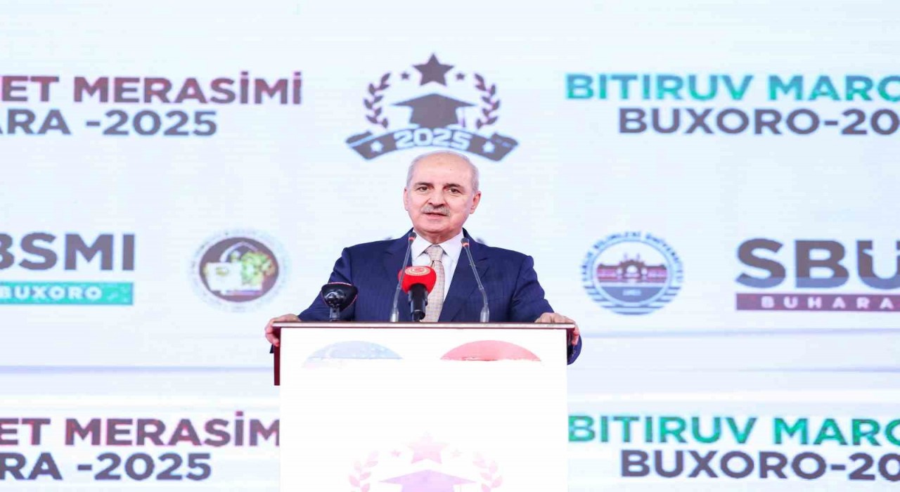 TBMM Başkanı Kurtulmuş, Sağlık Bilimleri Üniversitesi Ebu Ali İbn Sina Buhara Devlet Tıp Enstitüsü Mezuniyet Törenine katıldı