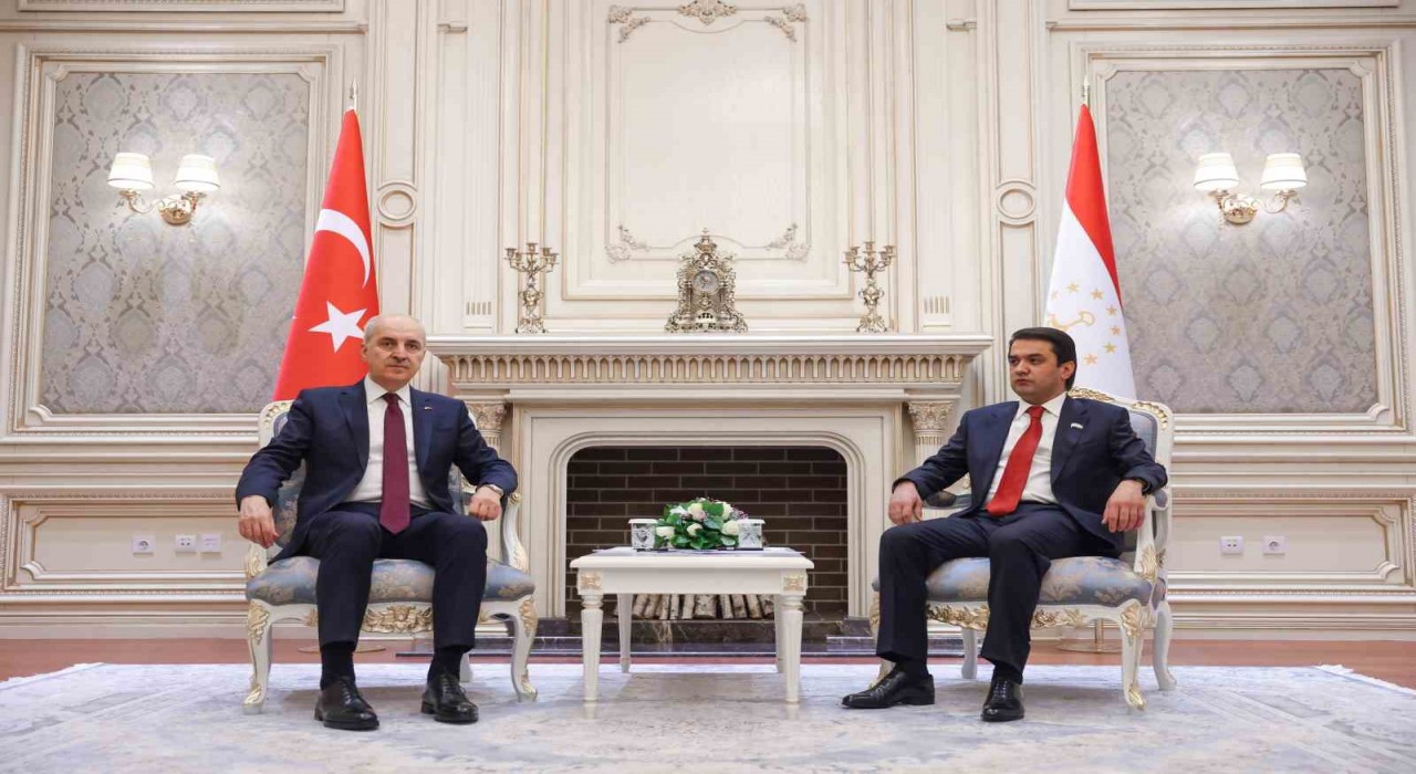 TBMM Başkanı Kurtulmuş, Tacikistan Ali Meclisi Milli Meclis Başkanı Emomali ile görüştü