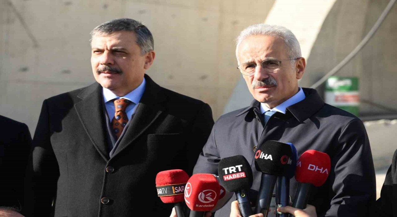 Ulaştırma ve Altyapı Bakanı Uraloğlu: 2026 yılının ilk yarısı içerisinde tüneli hizmete açmış olacağız