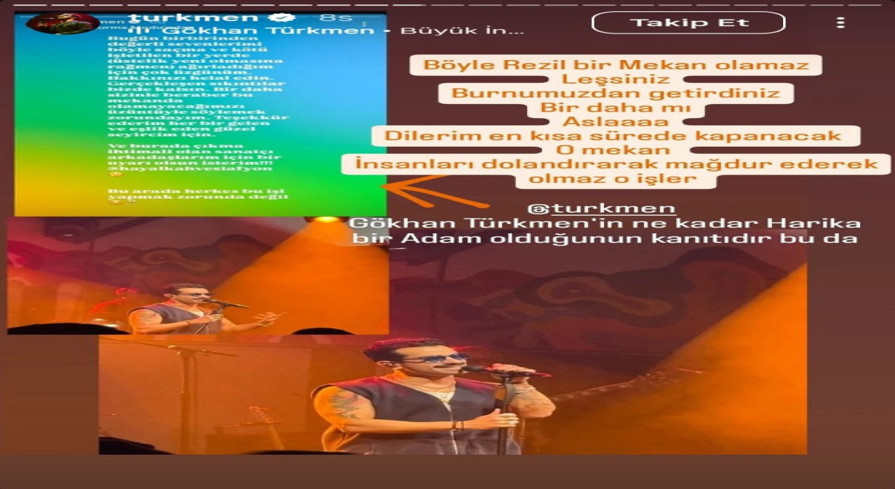 Ünlü sanatçı Gökhan Türmene Afyonkarahisarda büyük şok