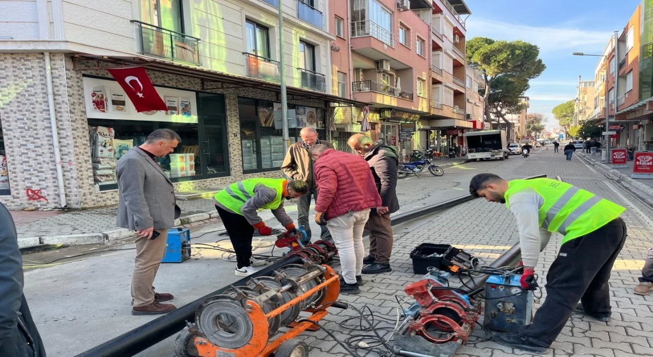 Yenipazarda içme suyu hattı yenileniyor