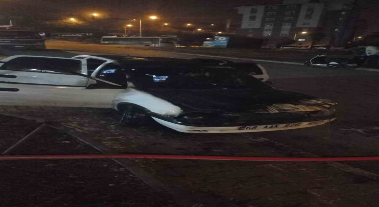 Yozgatta otomobil alevlere teslim oldu